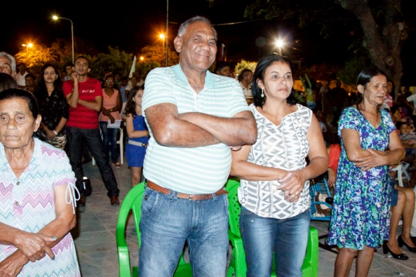 João Nascimento Lopes e companheira. Sétima noite do novenário de N. Sra do Rosário, Remanso, Bahia.