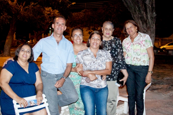 Neila Régis, Marcelo "do Jurandir", Denise Reges, Lília Maria, Arlene Régis e amiga.