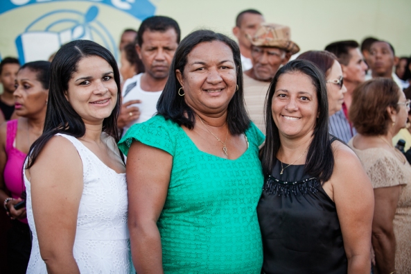 Elminha, Rejane Muniz e Luciana Moura. Procissão de N. Sra. do Rosário.