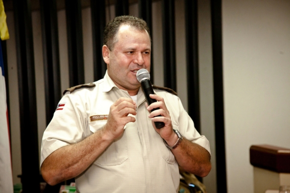 Major Andrade, comandante da 25ª Companhia Independente de Polícia Militar, Casa Nova-BA.
