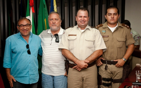 Dr. Celso (prefeito de Remanso), Zé Filho, Major Andrade e Tenente Amando.